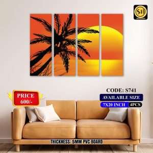Wall Split Canvas (4 part)-Code S741