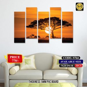 Wall Split Canvas (5 part)-Code S764