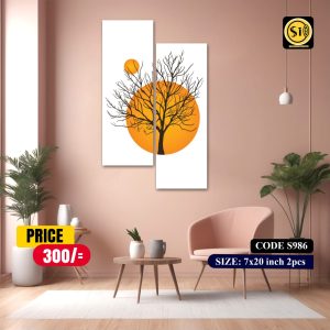 Wall Split Canvas (2part)-Code S986